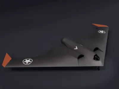 UCAV Stealth Drone 3D Model Low-poly 3D model