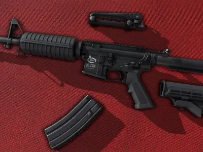 M4A1 Rifle Low-poly 3D model purchase