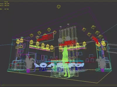 Exhibition - Area - 8X7-3DMX2010-09 3D model
