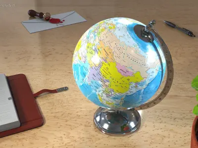 Classic Globe 3D model