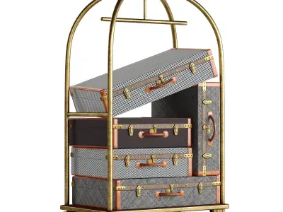 Hotel Trolley 3D model purchase