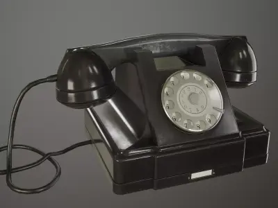 Old Phone Low-poly 3D model