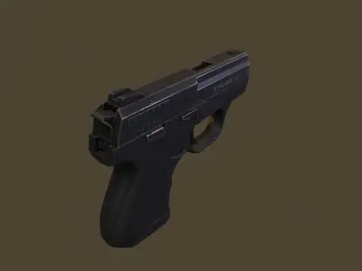 gun  stalker 960 Low-poly 3D model