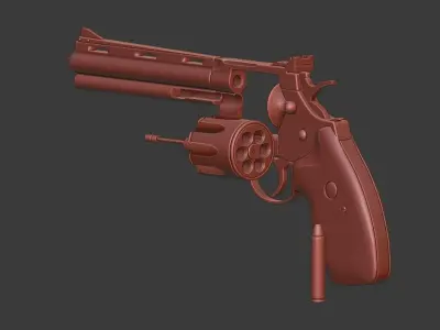 Colt Python Variant - Hpoly 3D model