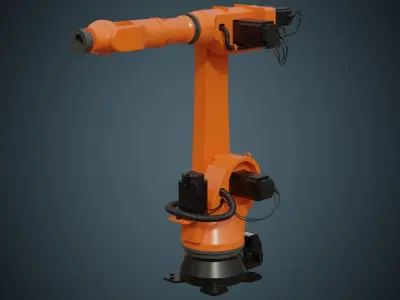 Industrial Robot 4A Low-poly 3D model