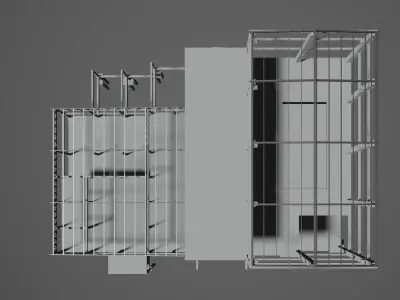Industrial building-001 3D model
