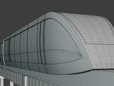 Elevated trains collection 2023 3D Model Pack