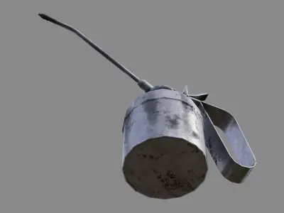 Oil Can 2B Low-poly 3D model