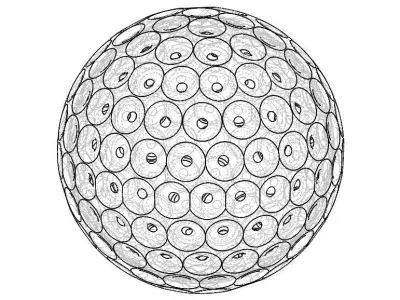 Wireframe Shape Small Ball 3D print model
