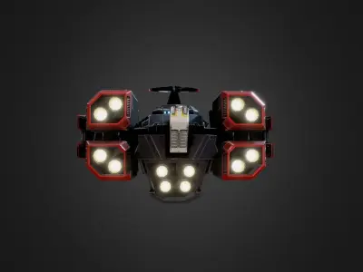 Battlecruiser 3D model