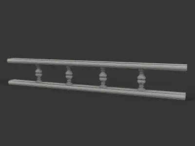 Classic Furniture Balustrade for Italian Style Kitchen 3D model