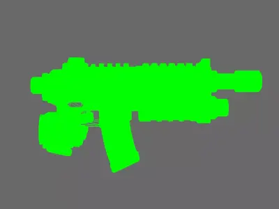 Space Knights AR Style Combat Rifle RIGHT 3D print model
