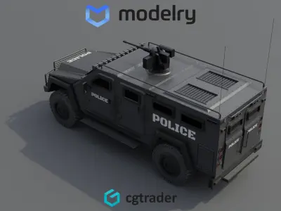 Police Vehicle 3D model buy