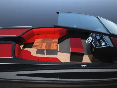 Designed 35 Foot Open Boat 3D model