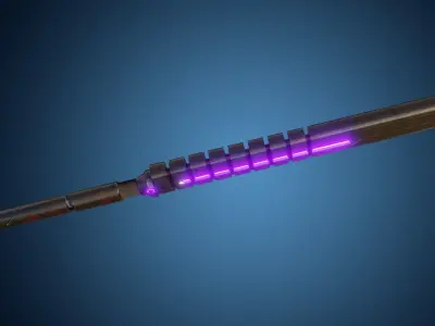 Energy Baton-Sword Low-Poly PBR Textures Low-poly 3D model