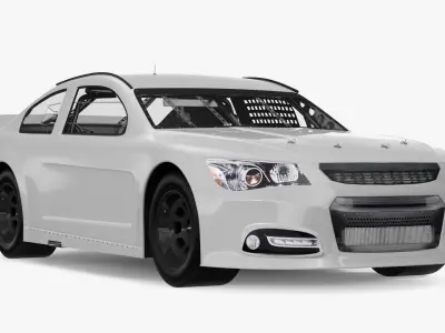 Racing Car Clean 3D model