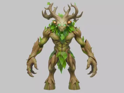 Forest Guardian 3D Model Low-poly 3D model
