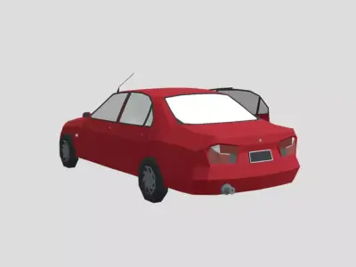 Proton Wira  Low-poly 3D model