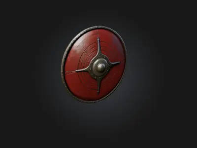 Realistic Shield Model Low-poly 3D model