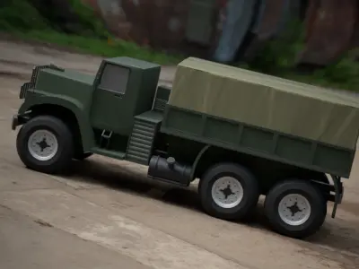 Low-poly Army Truck Low-poly 3D model