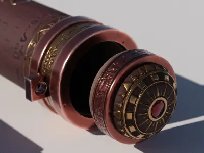 OB 02 Egyptian Necromancer Kit - Containers 02 Low-poly 3D model
