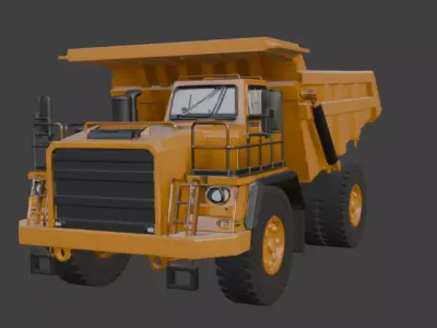 Heavy Duty Dump Truck 3D Model 3D model