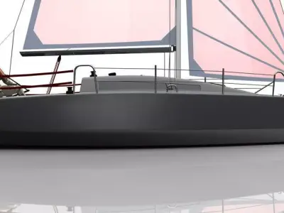 730v2 top sailboat Free 3D model