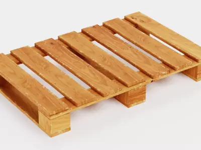 Pallet V3 - Wooden Shipping Platform 3D model