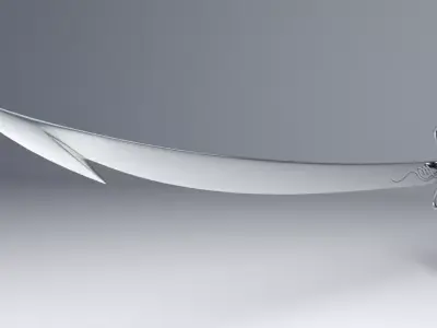 sword Low-poly 3D model 102