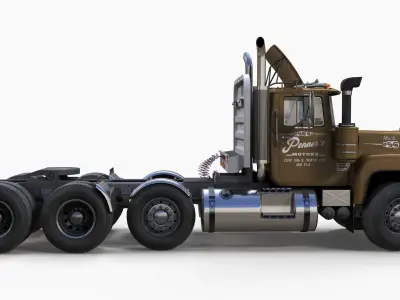 Heavy truck Low-poly 3D model
