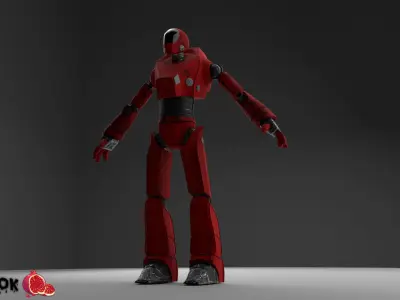 Robot Free low-poly 3D model shop