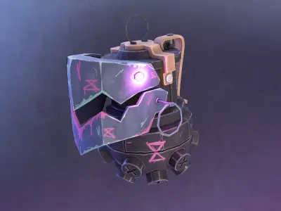 JINX CHOMPER GRENADE CGI or 3D Printed Low-poly 3D model