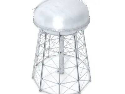 Water Storage Tower 3D model purchase