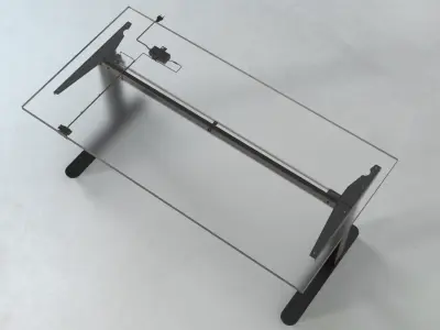 Electric Height Adjustable Desk - high quality 3D model