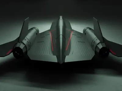 Lockheed SR-71 BlackBird 3D model buy