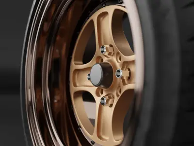Work Equip 40 Wheel 3D model by samcad