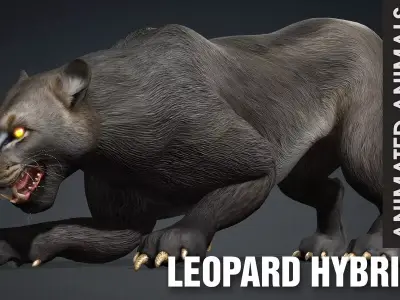 Leopard Hybrid B1 Free low-poly 3D model