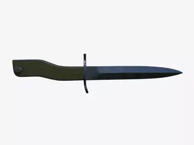 German  WWI Combination Trench Dagger-Bayonet Low-poly 3D model