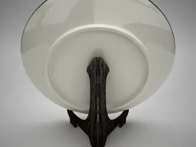 KAKIEMON japanese plate with birds 3D model