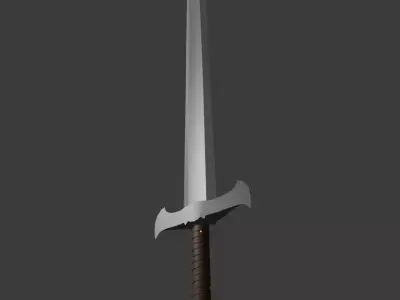 Medieval Sword Free low-poly 3D model