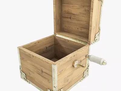 Ornate Wind Up Box 3D model