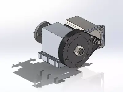 4 axis to 3 axis machine 3D model