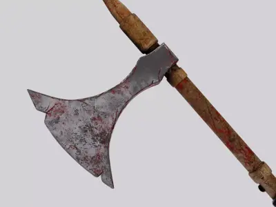 Game weapon Low-poly 3D model
