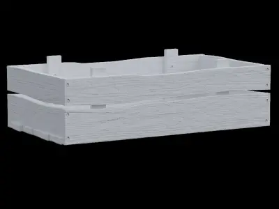 Wood Crate 3 Low-poly 3D model