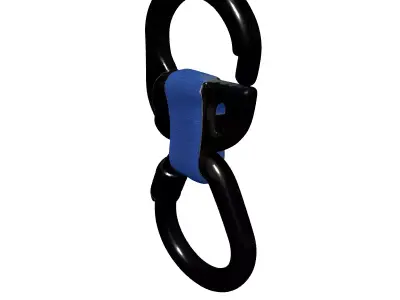 Carabiner Quick Link Safety Strap Low-poly 3D model