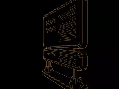 Low Poly Digital Billboard 3D model order