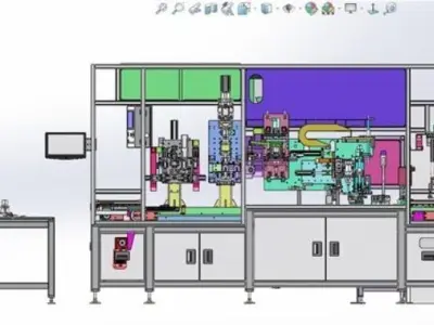 Automatic assembly of automobile differential 3D model