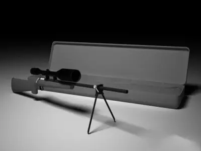 Sniper rifle Free 3D model