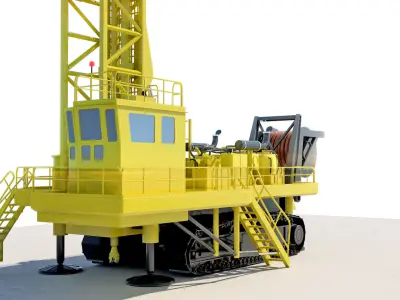 Drilling Machine 3D model 3D model
