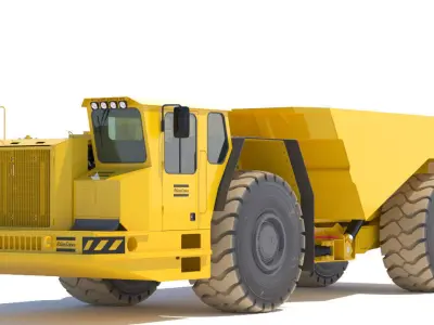 Underground Mining Truck Atlas Copco MT5020 model 3D model